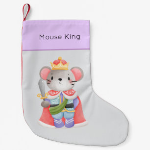 Nutcracker Pastel Mouse King Small Christmas Stocking