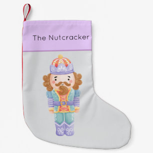 Nutcracker Pastel Small Christmas Stocking