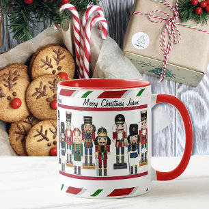Nutcracker Personalise Name and Christmas Greeting Mug