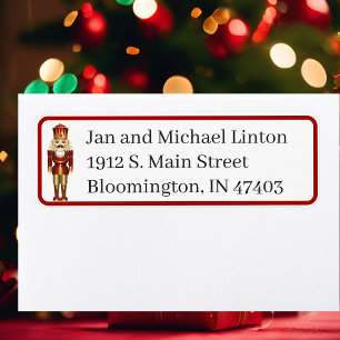 Nutcracker Personalise Return Address Christmas  Label
