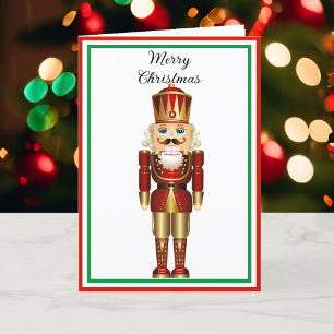 Nutcracker Personalise Text 5 x 7 Folded Holiday C