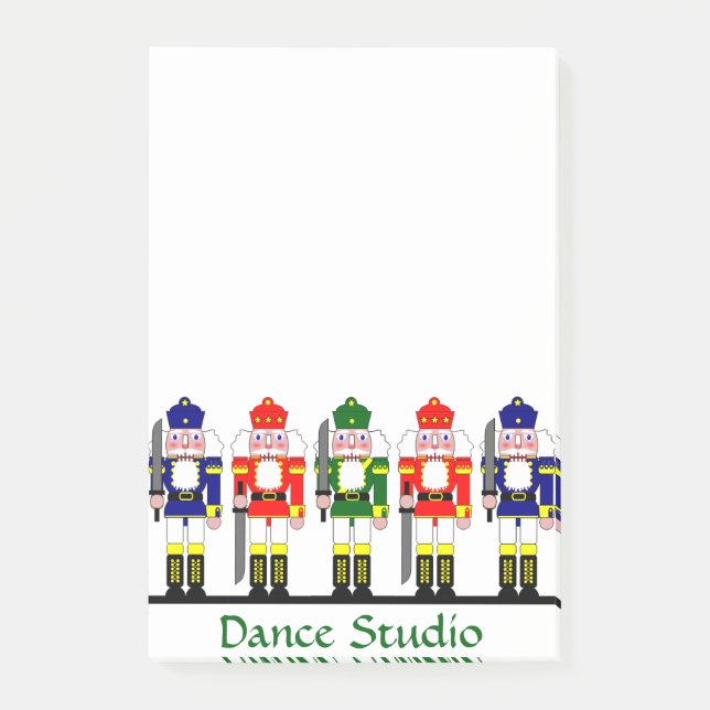 Nutcracker Personalised Christmas Ballet Gift Post-it Notes (Front)