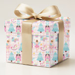 Nutcracker Pink Blue Christmas Ballerina  Wrapping Paper<br><div class="desc">Nutcracker Pink Blue Christmas Ballerina Holiday Pattern Wrapping Paper Gift Wrap features a pink and blue Nutcracker  ballerina toy soldier pattern. Perfect for gift wrapping Christmas and holiday gifts. Created by Evco Studio www.zazzle.com/store/evcostudio</div>
