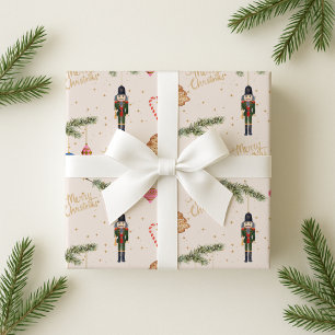 Nutcracker pink wrapping paper