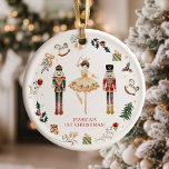 Nutcracker red and gold ballerina first Christmas Ornament<br><div class="desc">Nutcracker red and gold ballerina first Christmas Ornament
Matching items are available.</div>