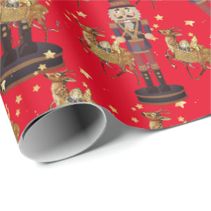   Nutcracker Red Classic Pattern  Wrapping Paper