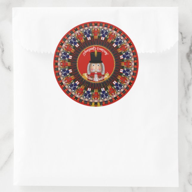 Nutcracker Ring-Photo-Stickers Classic Round Stick Classic Round Sticker (Bag)