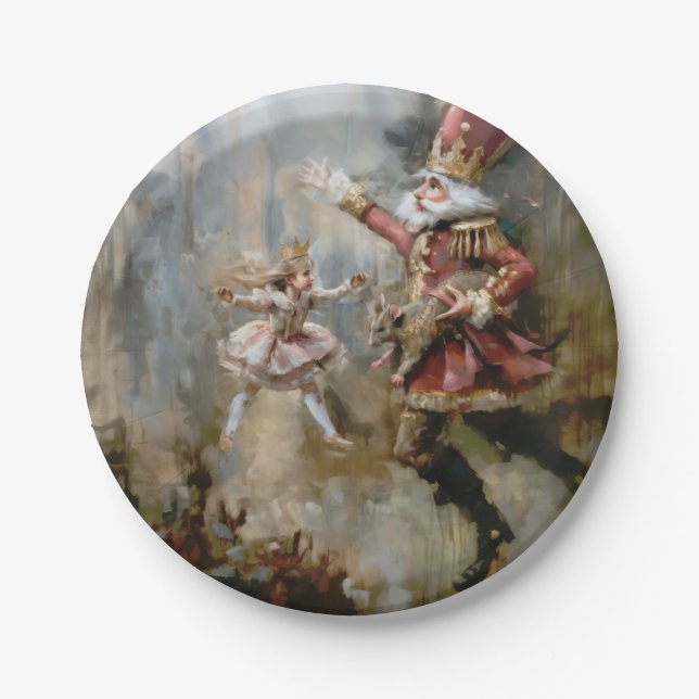Nutcracker - Round Paper Plates (Front)