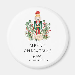 Nutcracker Script Family Foliage Christmas Holiday Magnet