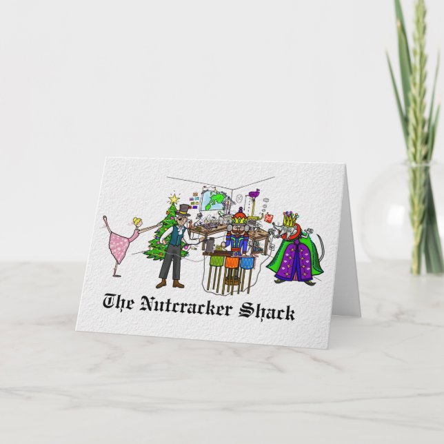 Nutcracker Shack Ham Radio Christmas Card (Front)