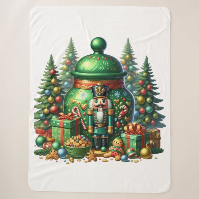Nutcracker Sherpa Blanket (Front)