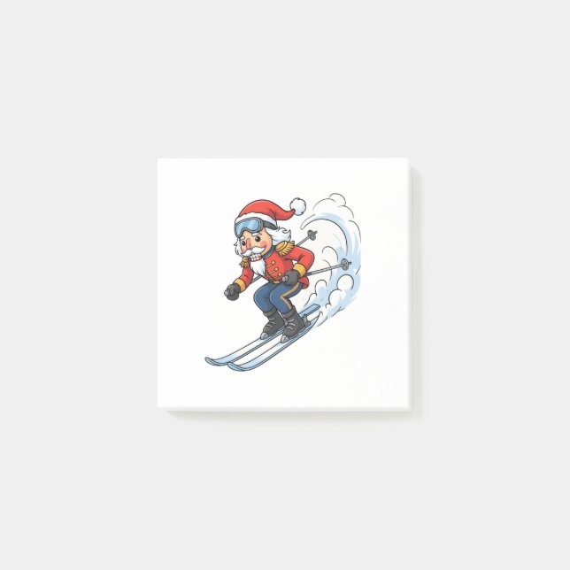Nutcracker Skier Christmas 2026 Holiday Skiing   Post-it Notes (Front)