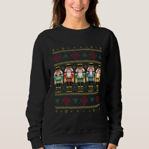 Nutcracker Snowflake Christmas Holiday Graphic Te Sweatshirt