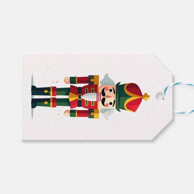 Nutcracker Soldier Gift Tags (Front (Horizontal))