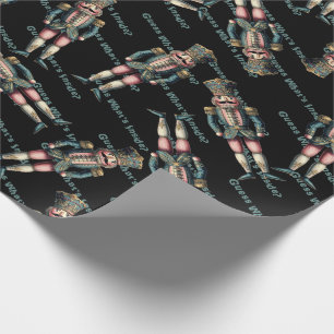 Nutcracker Soldier Guess What's Inside? Wrapping Paper