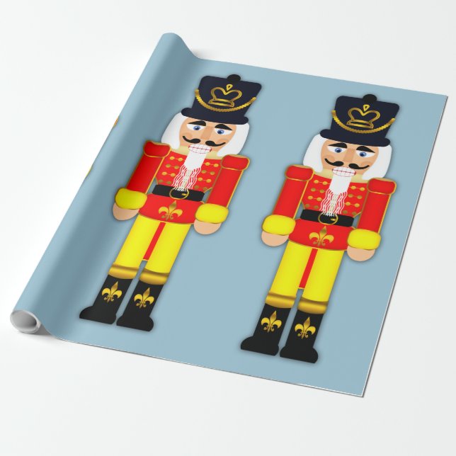 Nutcracker Soldier Matte Wrapping Paper, 30" x 6' Paper (Unrolled)