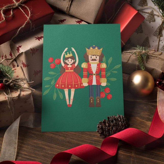 Nutcracker Soldier Merry Christmas Postcard (Creator Uploaded)