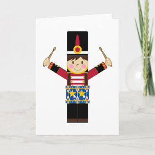 Nutcracker Soldier Playing Drums Card