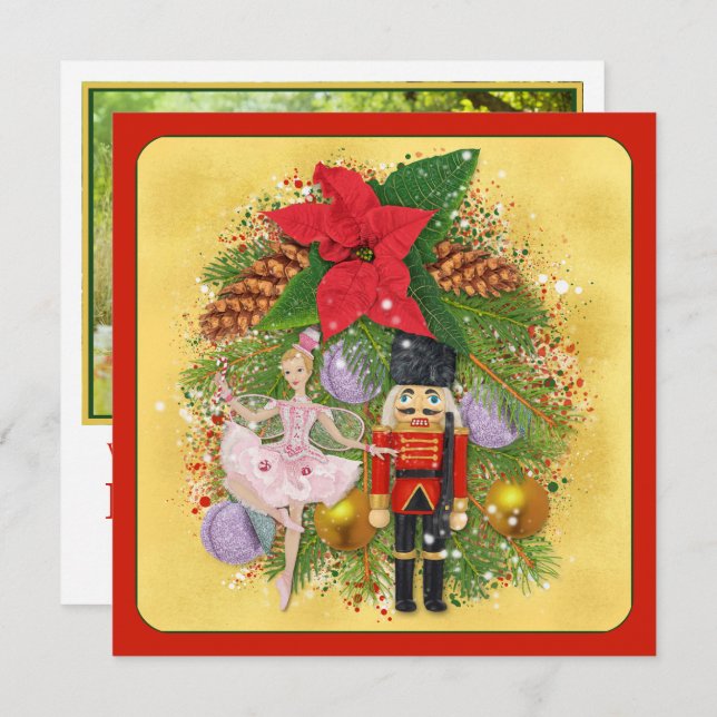 Nutcracker Soldier Sugar Plum Fairy Christmas Xmas (Front/Back)