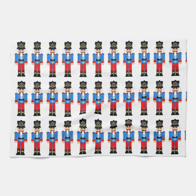 Nutcracker Soldier Xmas Kitchen Towel 16" x 24" (Horizontal)