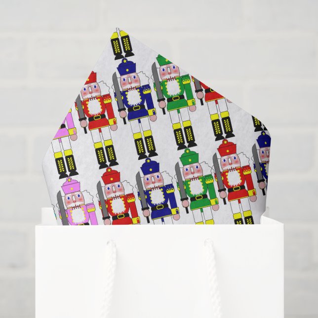 Nutcracker Soldiers Christmas Tissue Paper (Gift Bag)