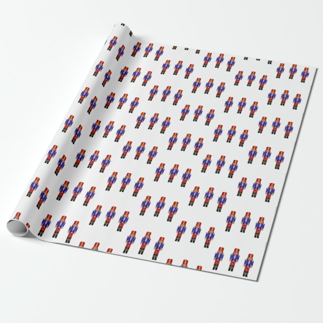 Nutcracker soldiers wrapping paper (Unrolled)