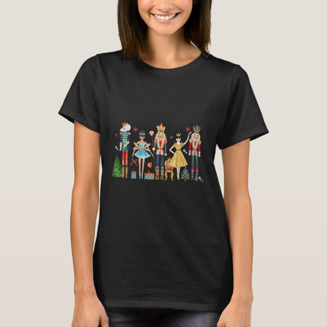 Nutcracker Squad Ballet Dance Christmas Matching F T-Shirt (Front)