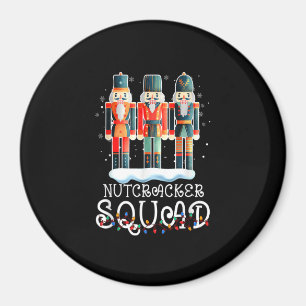 Nutcracker Squad Ballet Dance Family Christmas Lig Magnet