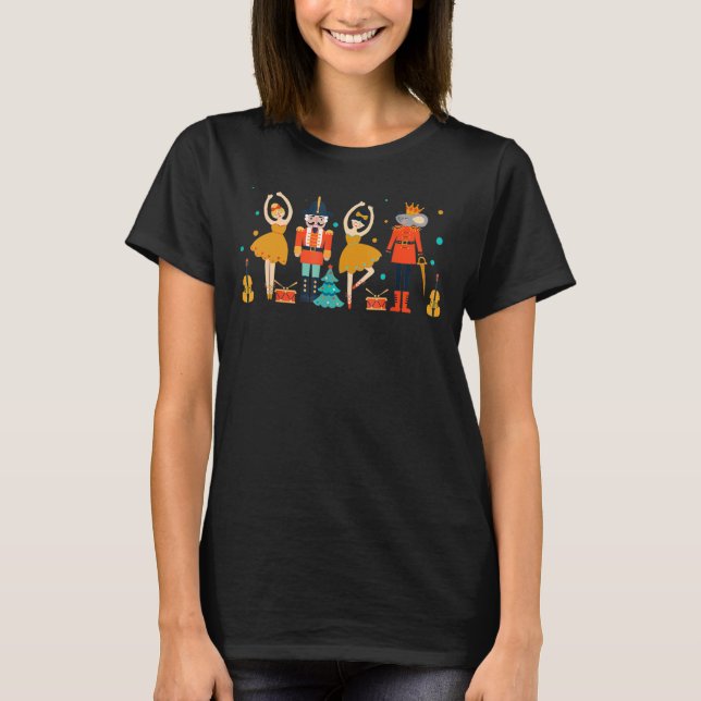 Nutcracker Squad Ballet Dance Matching Family Chri T-Shirt (Front)