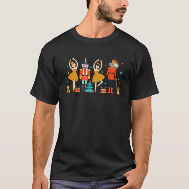 Nutcracker Squad Ballet Dance Matching Family Chri T-Shirt (Front)