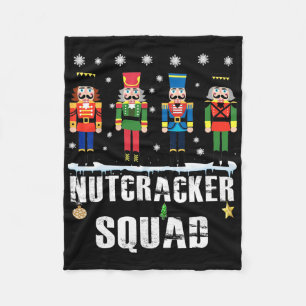 Nutcracker Squad Byllet Dance Matching Family Chri Fleece Blanket
