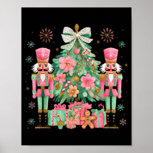 Nutcracker Squad Christmas Tree Ballet Dance Women Poster