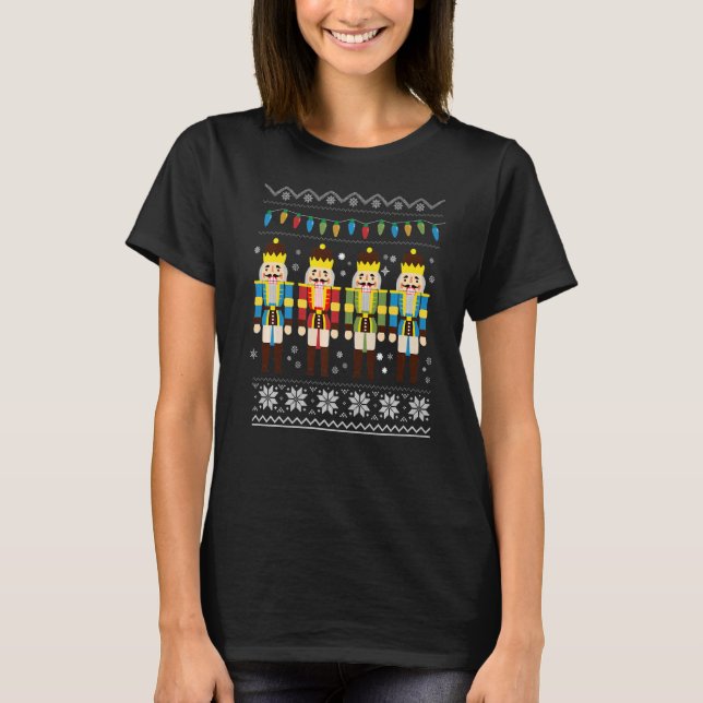 Nutcracker Squad Crew Ballet Dance Groupe Idea Bal T-Shirt (Front)