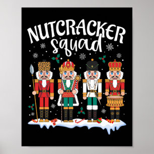 Nutcracker Squad Holiday Christmas Boy Girls Women Poster