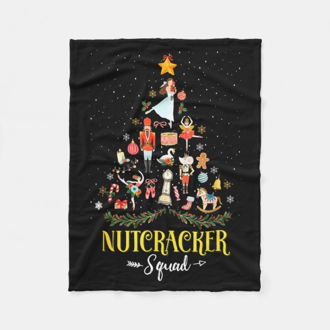 Nutcracker Squad In My Nutcracker Era Christmas Tr Fleece Blanket (Front)