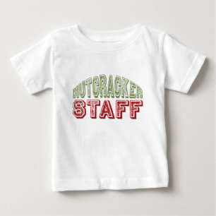 Nutcracker Staff Christmas Ballet Design Baby T-Shirt
