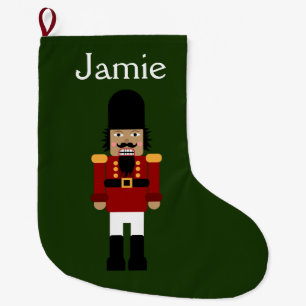 Nutcracker - Stocking, Customisable Large Christmas Stocking