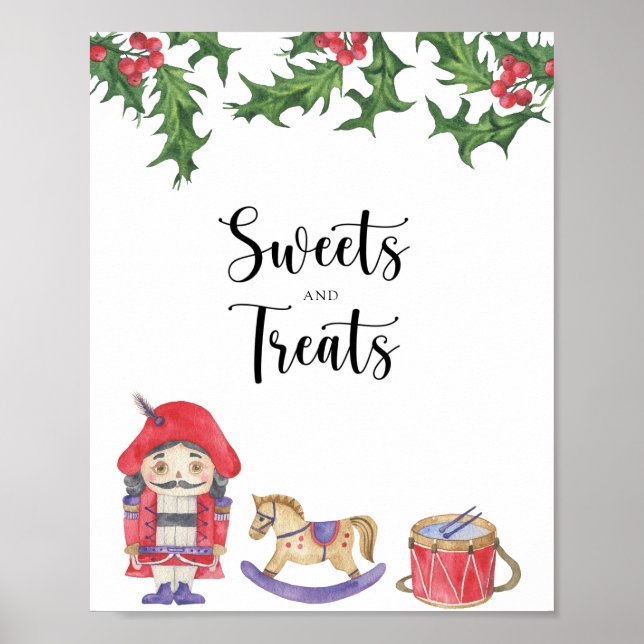 Nutcracker - sweets and treats baby shower poster (Front)