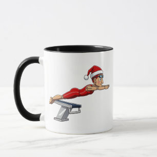 Nutcracker Swimmer Swimming Holiday Athletic Xmas Mug