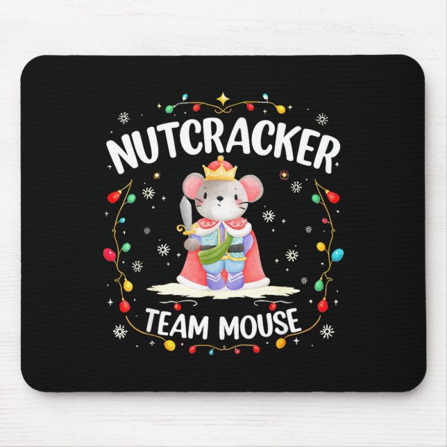 Nutcracker Team Mouse Christmas Dance Ballet Merry Mouse Pad (Front)