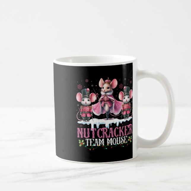 Nutcracker Team Mouse Christmas Dance Llet Merry C Coffee Mug (Right)