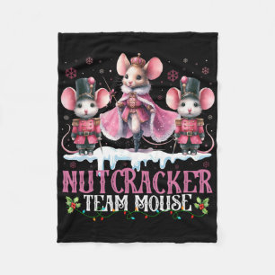 Nutcracker Team Mouse Christmas Dance Llet Merry C Fleece Blanket