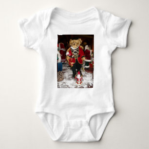 Nutcracker Teddy Bear Christmas Baby Bodysuit