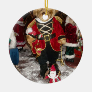 Nutcracker Teddy Bear Christmas Collection Ceramic Tree Decoration