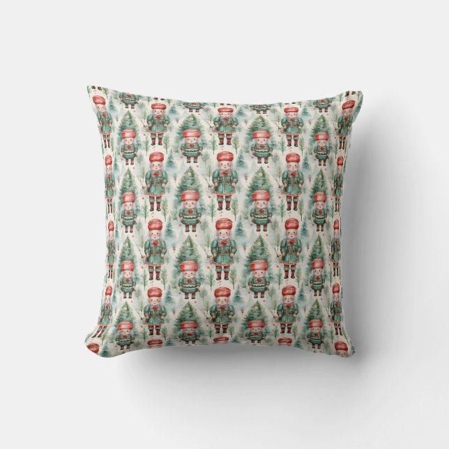 Nutcracker Throw Pillow (Front)