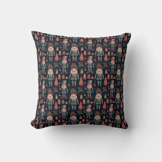 Nutcracker Throw Pillow (Front)