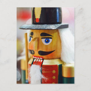 Nutcracker Toy Cute Colourful Design Christmas Art Holiday Postcard