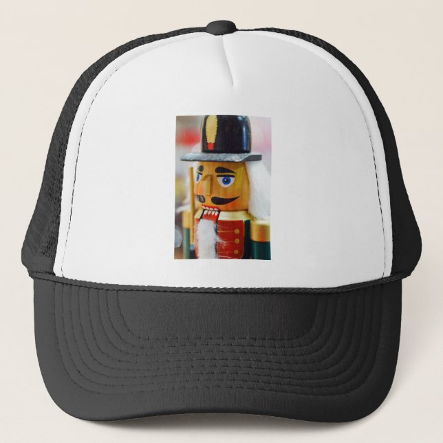 Nutcracker Toy Cute Colourful Design Christmas Art Trucker Hat (Front)
