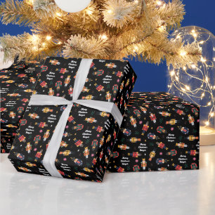 Nutcracker Toy Soldiers Personalised Christmas Wrapping Paper