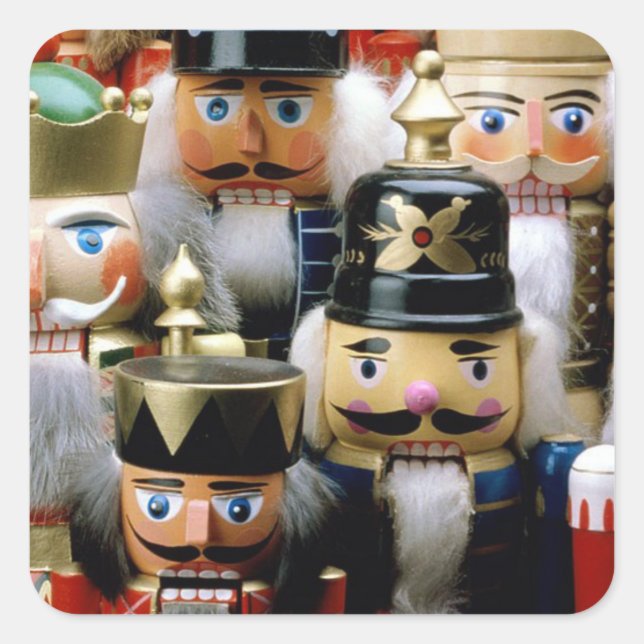 Nutcracker Troop Square Sticker (Front)